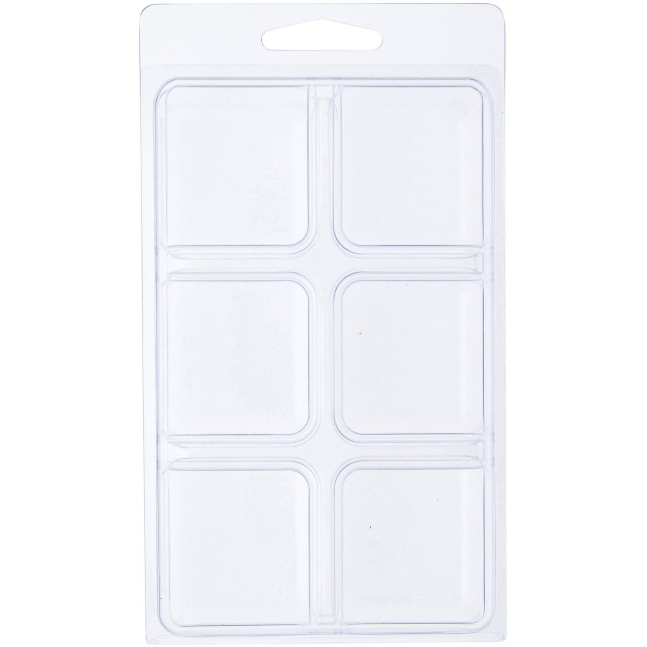 Collecting Warehouse Clear Plastic Clamshell Package / Storage Container with 6 Compartments, 1.125" H x 1.125" H x 1" D